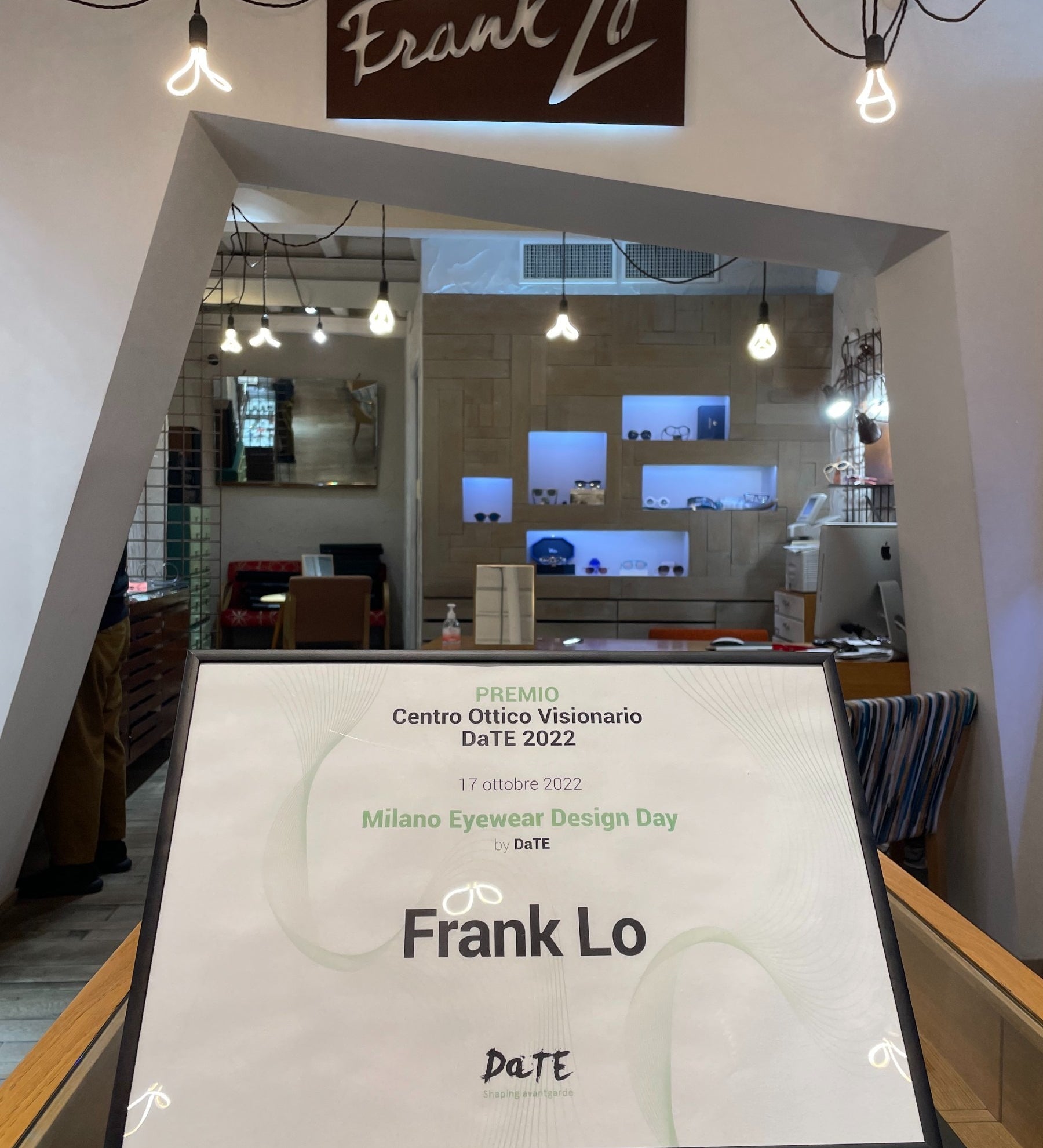 Frank Lo premiato come centro ottico più visionario d'Italia