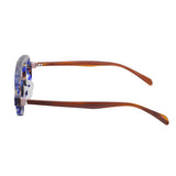 Designer Shower 250 blue tort brown arms