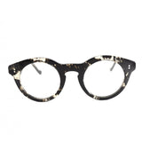 Frank Lo Owen 68-68 schwarze Brille, limitierte Auflage 2/4