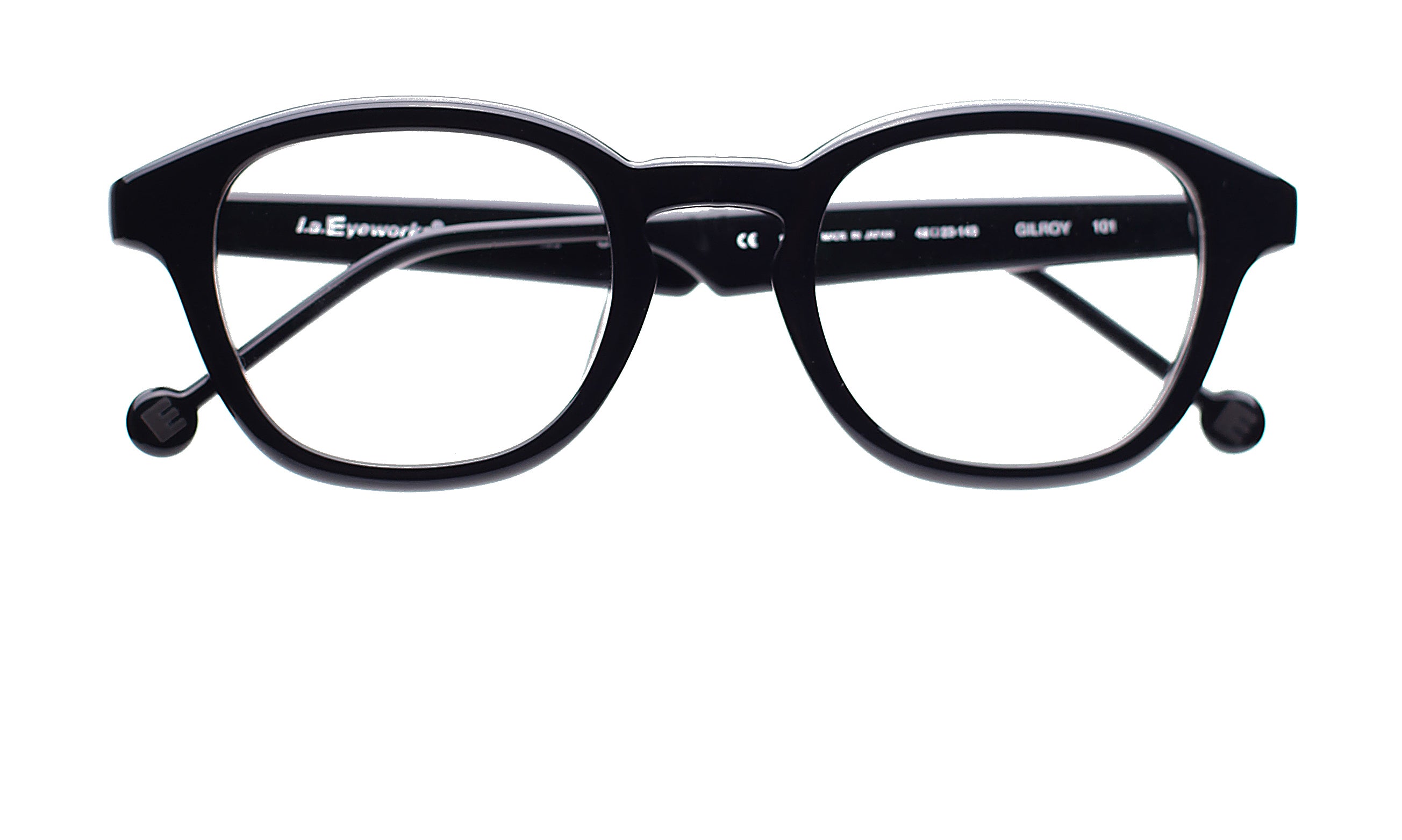 Occhiali Da Sole L.A. Eyeworks Banjo - Montatura Rotonda Blu/Marrone/Oro - NOS