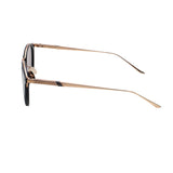 Leisure Society Anacapa matte black 18k gold polarized green lenses