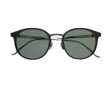 Leisure Society Corsair black 12k silver polarized green lenses