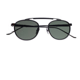 Leisure Society Geiger 12k white gold/black polarized green lenses