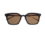 Leisure Society Thorsen matte black/18k gold polarized brown lenses