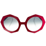 Nina Mur Luciana octagon rasberry red