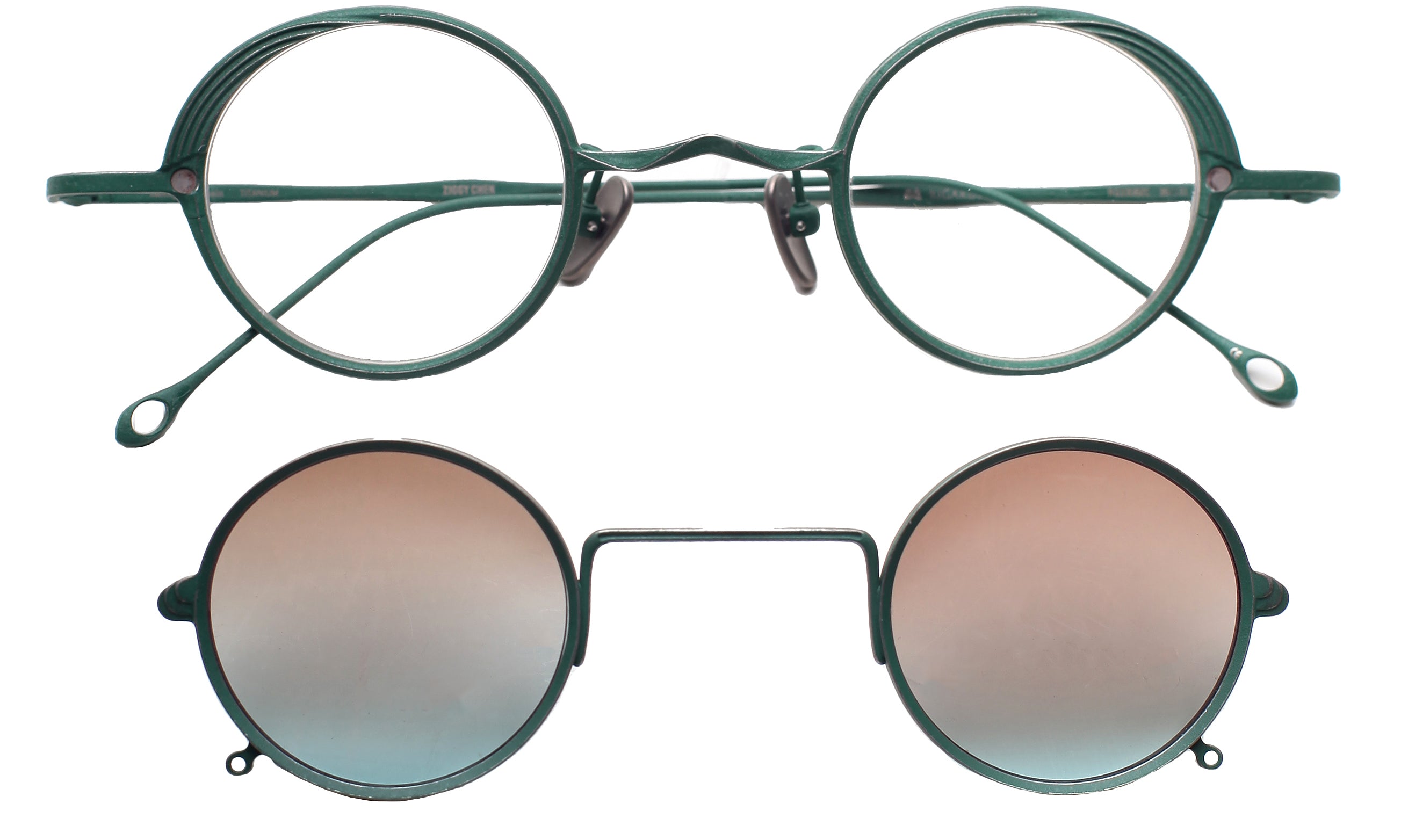 Rigards RG 1008 Ziggy Chen dark green clip green Front