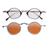 Rigards RG 1924 ti gray clip folding salmon lenses Front