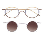 Rigards RG 1943 ZC Ziggy Chen antique gold titanium clipon separated