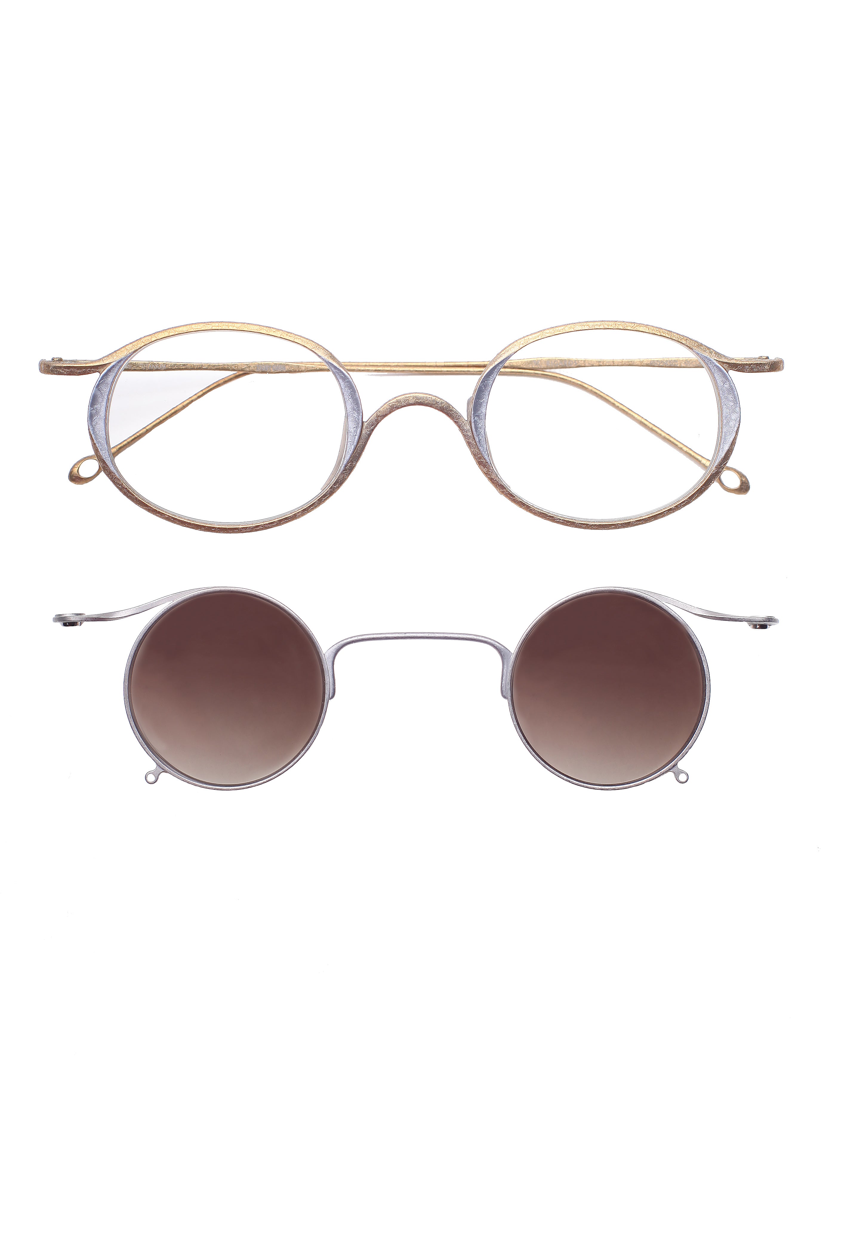 Rigards RG 1943 ZC Ziggy Chen antique gold titanium clipon separated