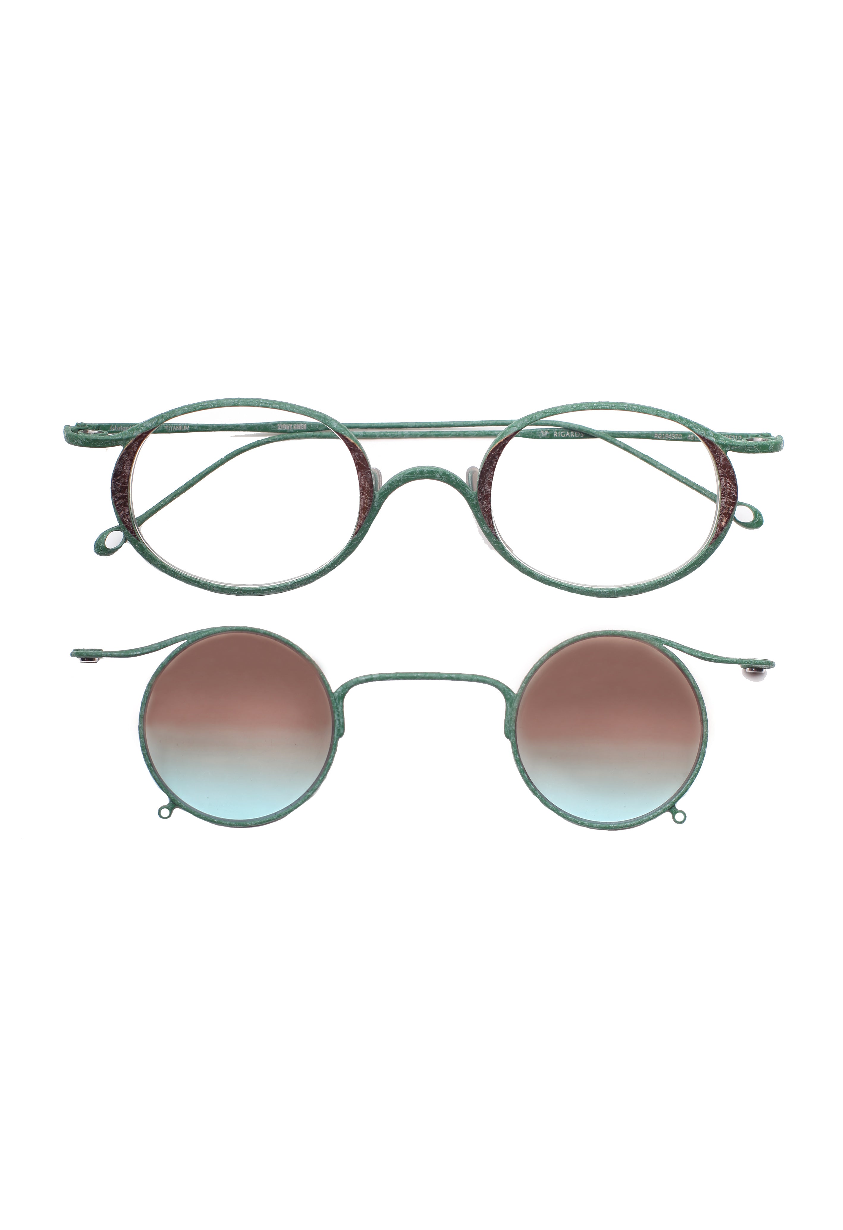 Rigards RG 1943 ZC Ziggy Chen dark green bronze clipon separated